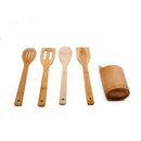 Jogo De Bambu 5 Peças Para Cozinha - Top-shoop