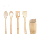 Jogo De Bambu 5 Peças Para Cozinha - Top-shoop